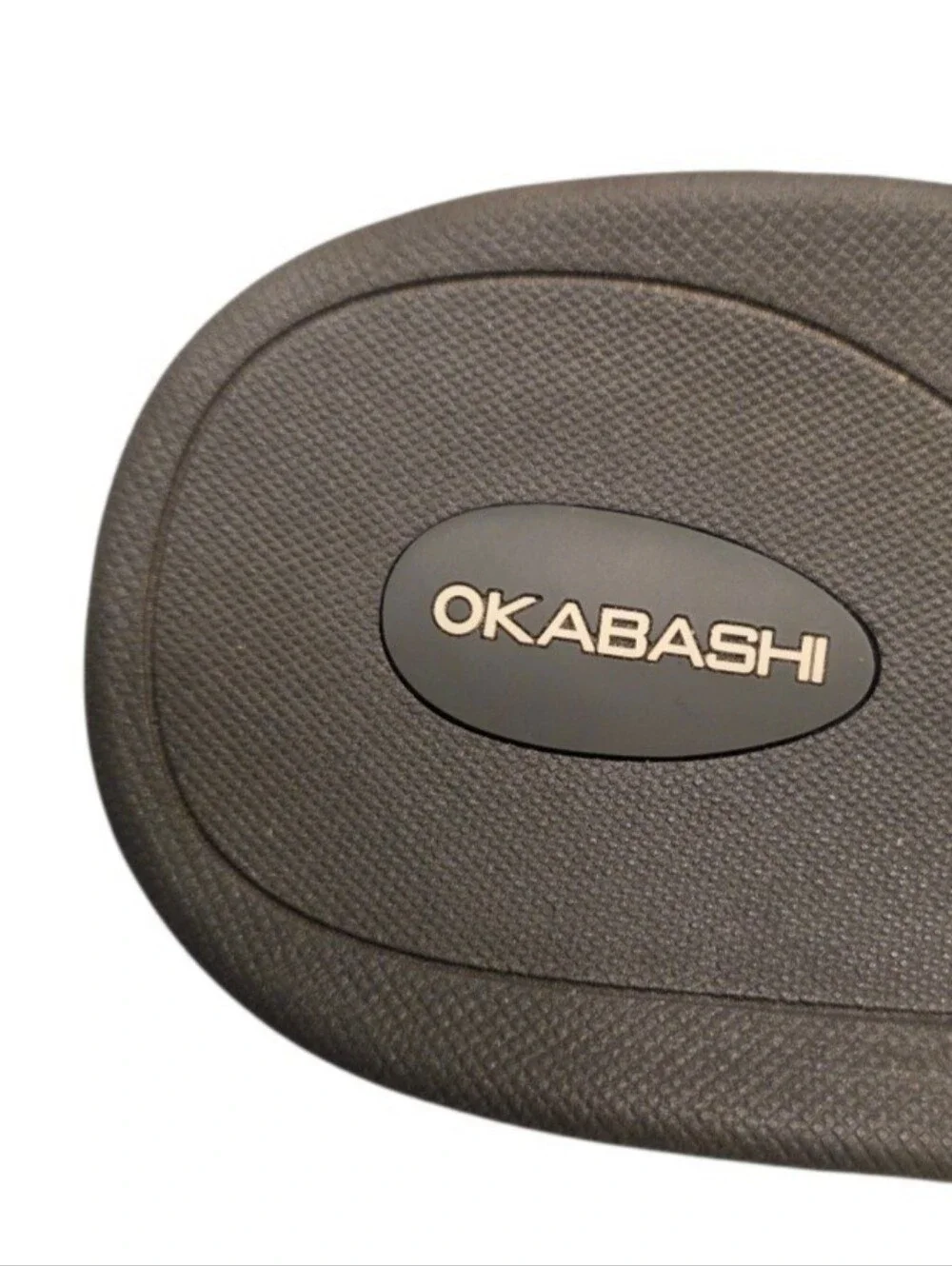Okabashi Men’s Flip Flops Large 8-8.5 Gray Black